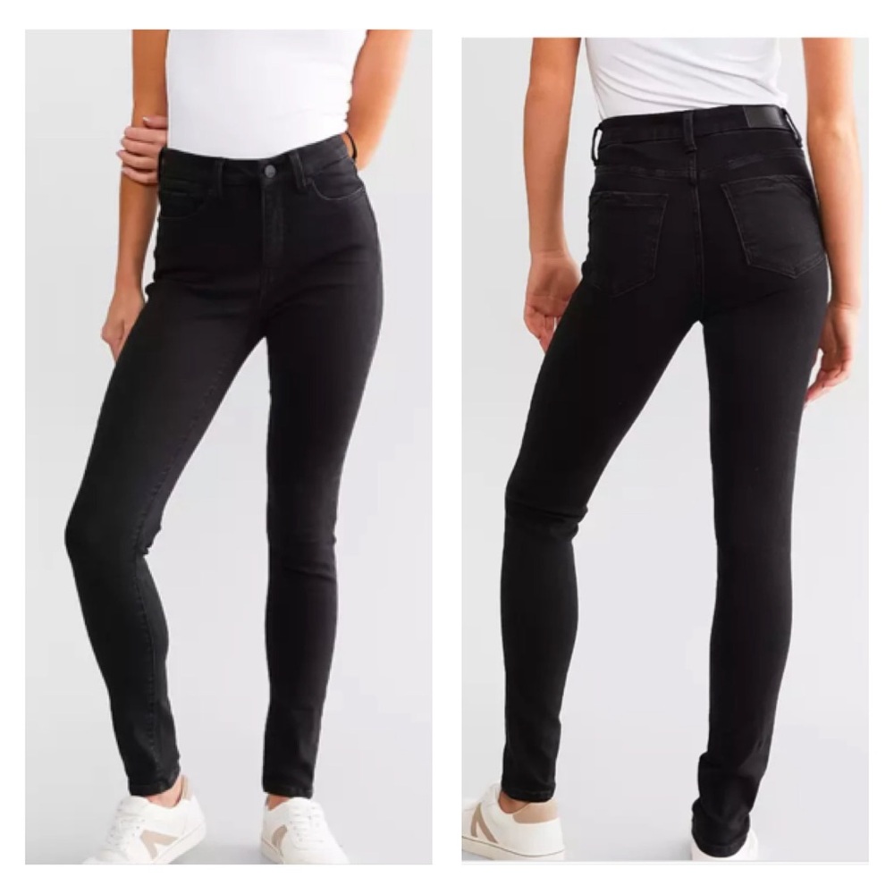 Buckle Black Fit No.75 Skinny Jeans High Rise Women's Size 26 x 30 Stretch Black